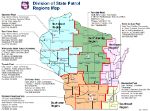 Wisconsin State Patrol Regions Map